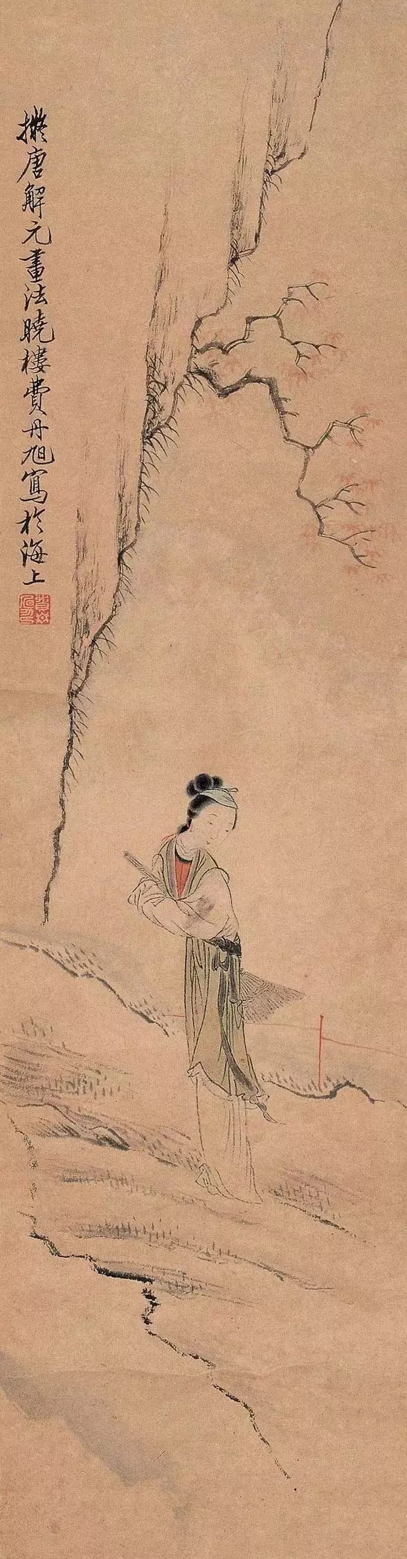 清代名家费丹旭笔下仕女图,费丹旭仕女画高清