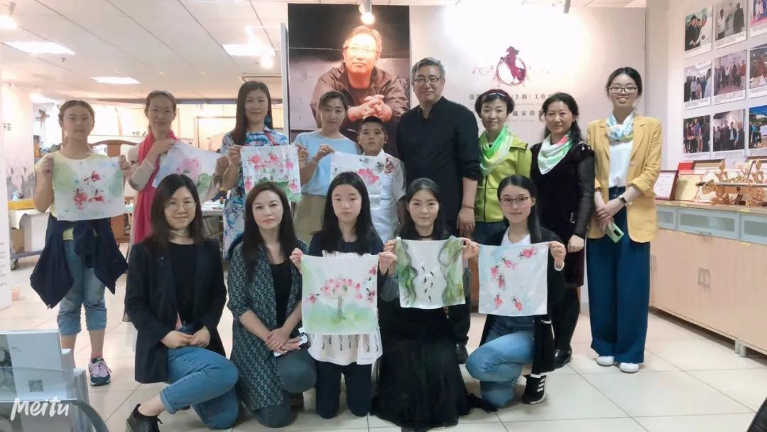 丹青丝韵——张智棟中国画丝巾绘画课堂第一期活动掠影