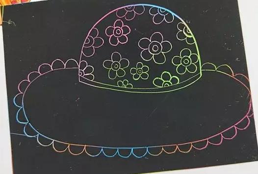 最简单的遮阳帽怎么画,遮阳帽儿童线描