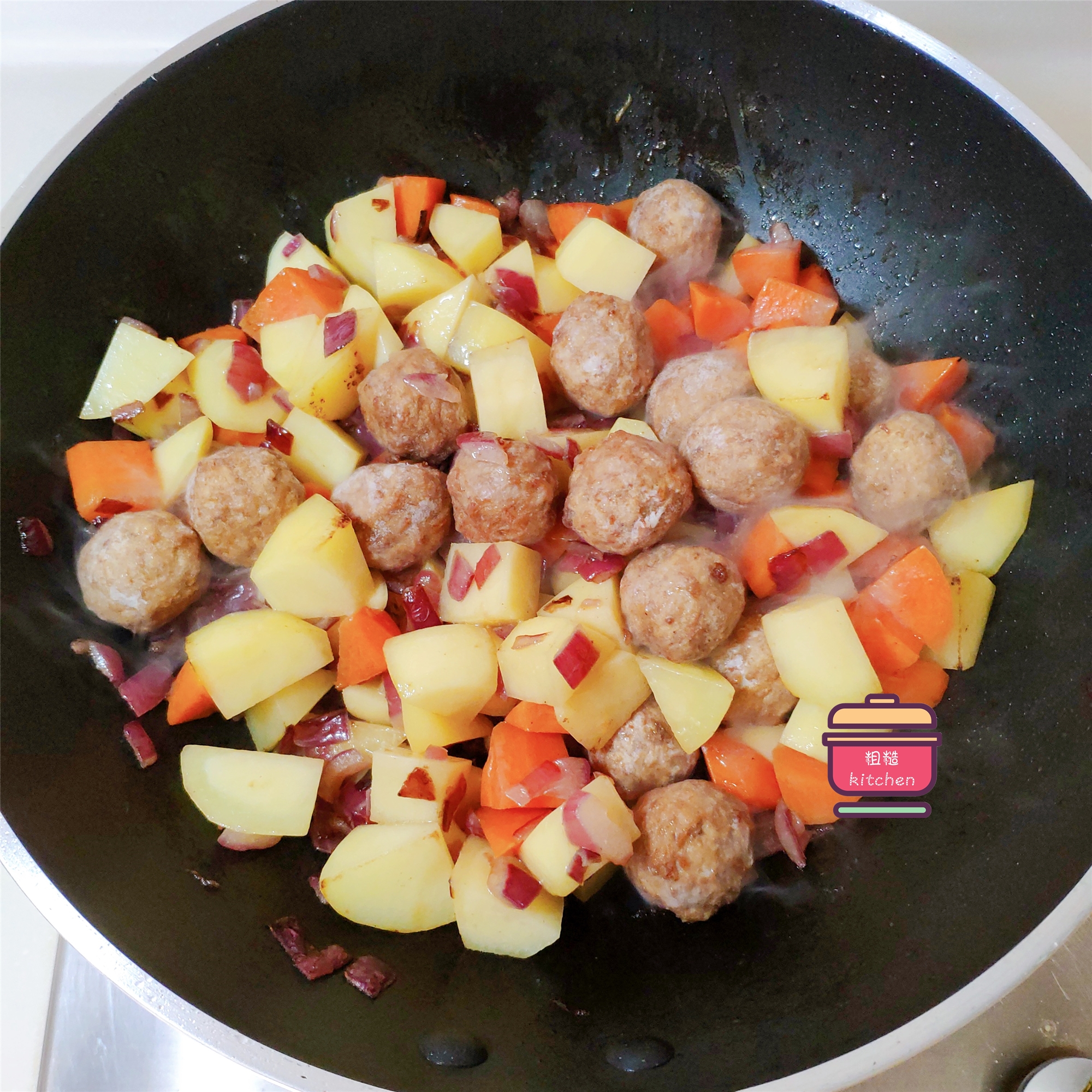 宜家咖喱蔬菜丸饭做法,宜家咖喱蔬菜丸饭