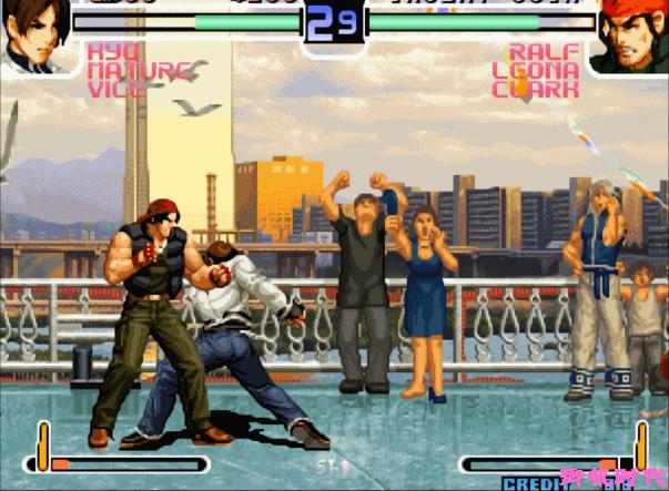 格斗游戏三合一,格斗游戏八神连招教学