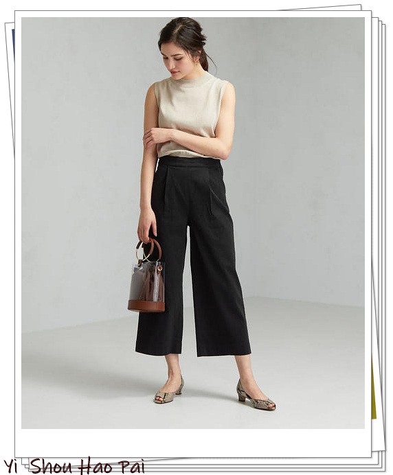 高端麻料抗起皱亚麻裤女,不起皱的亚麻裤阔腿裤