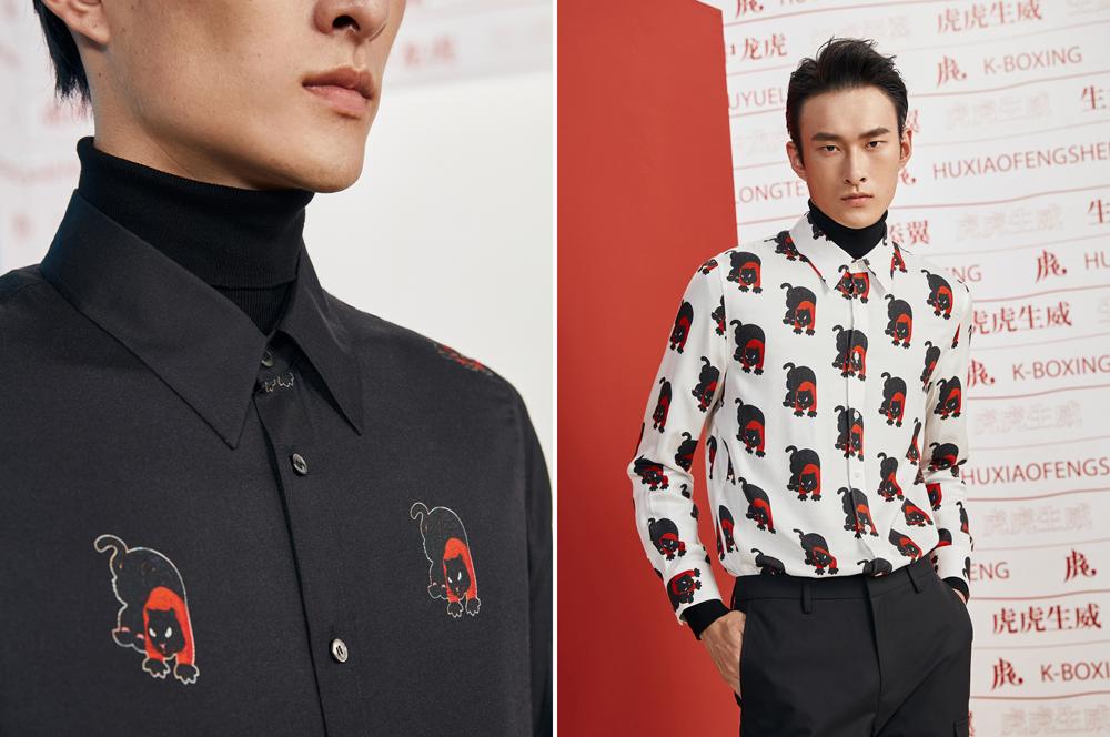 中国国际时装周劲霸男装作品,劲霸男装虎年定制夹克