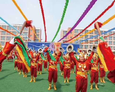 晋南威风锣鼓简短宣传语,晋南威风锣鼓表演解说词