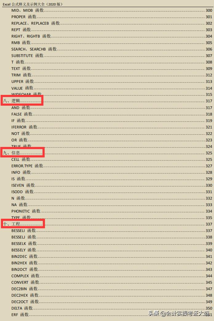 财务人员常用的21个excel函数公式,excel函数公式大全中文讲解