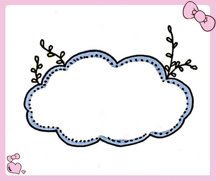 大班春季主题墙环创边框,春季墙报边框