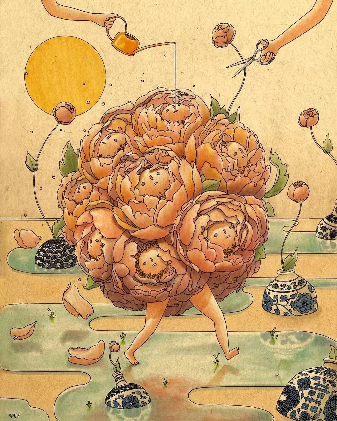 插画师孤独,插画孤独作品