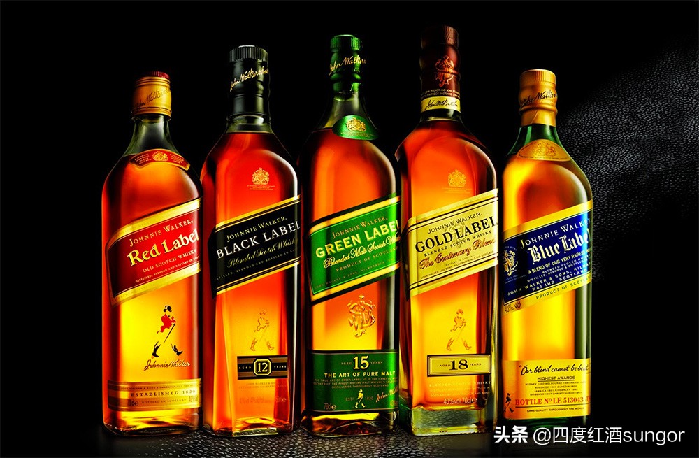 尊尼获加红牌红方威士忌,尊尼获加威士忌红方黑方区别