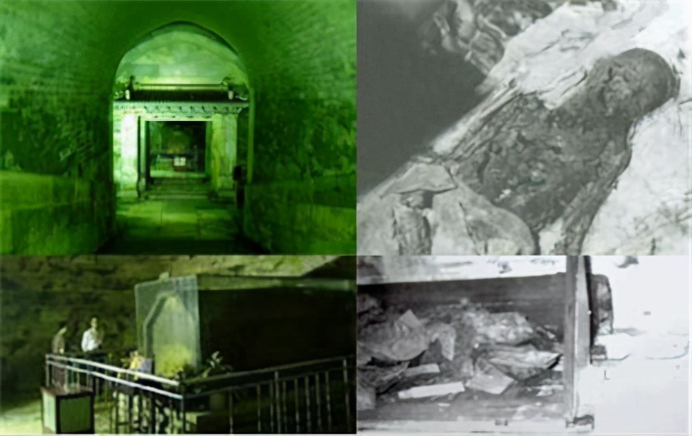 慈禧皇陵中出土的金丝玉衣,1984年考古专家打开慈禧棺椁