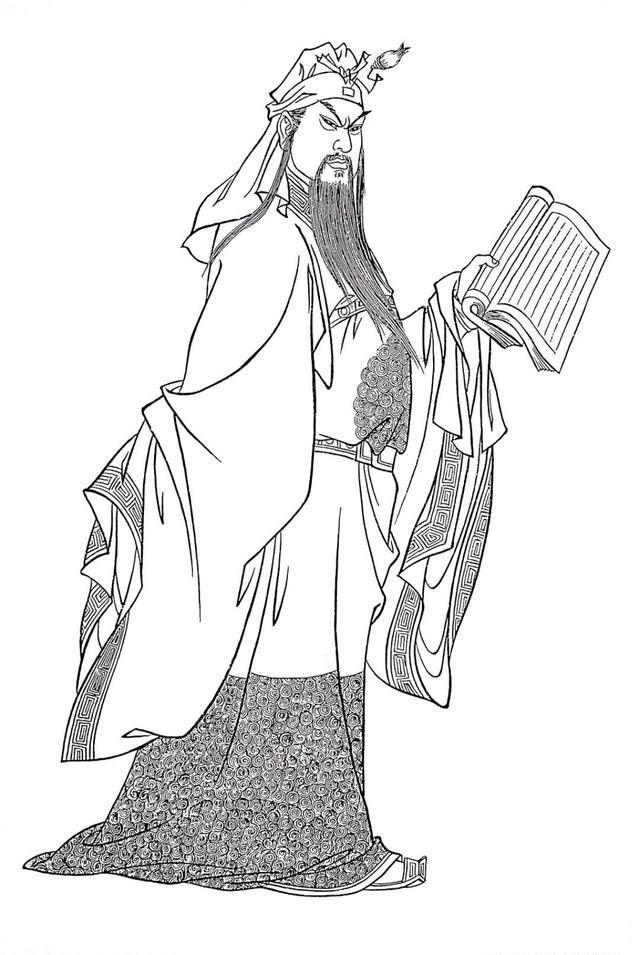 人物工笔白描线稿男青年,工笔白描人物图谱