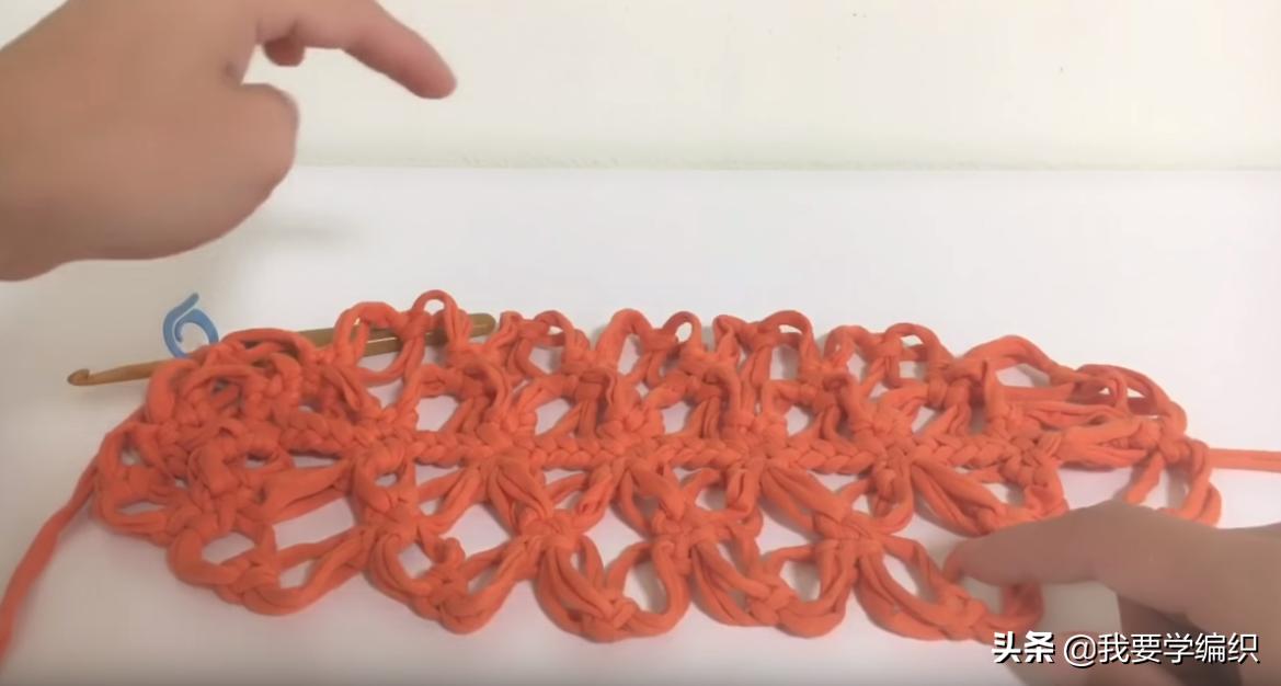 钩针花边袋,手提袋的钩织方法