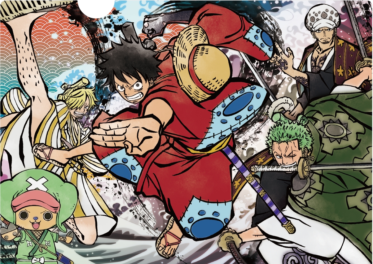 这个罗我爱了!《海贼王》官方公布大量水墨风格美图