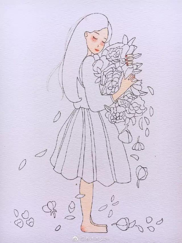 手绘头发涂色教程马克笔,touch马克笔80色手绘教程