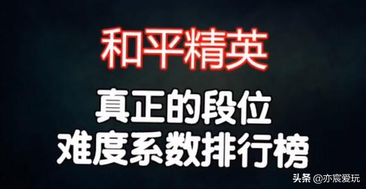 和平精英各个段位最真实的样子,和平精英盘点不同玩家段位的实力