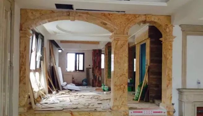 大理石极简垭口门套什么时候装,大理石垭口门套收边几公分好看