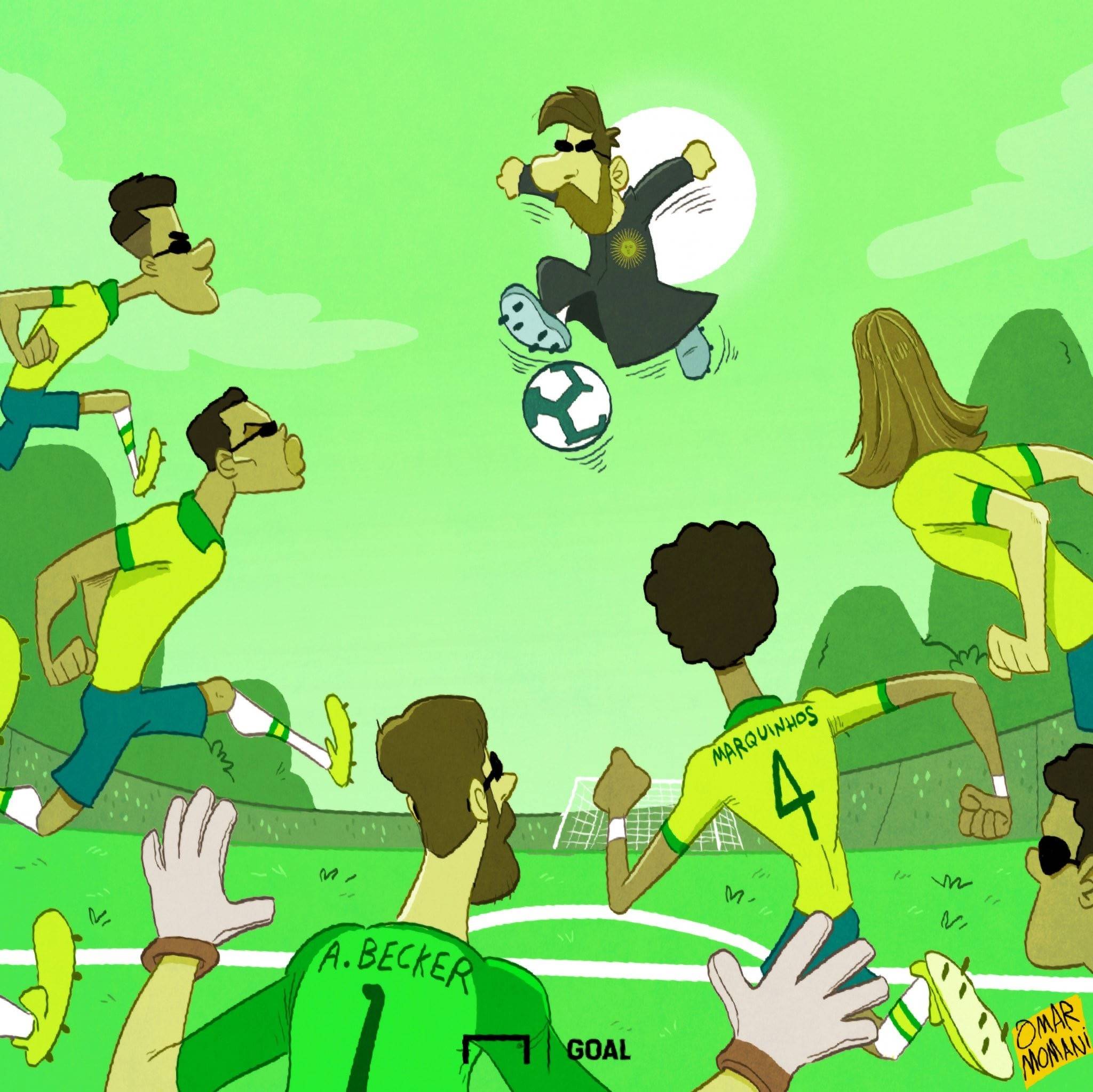 国外也有段子手：桑巴铁粉马特奥，人生赢家阿利松