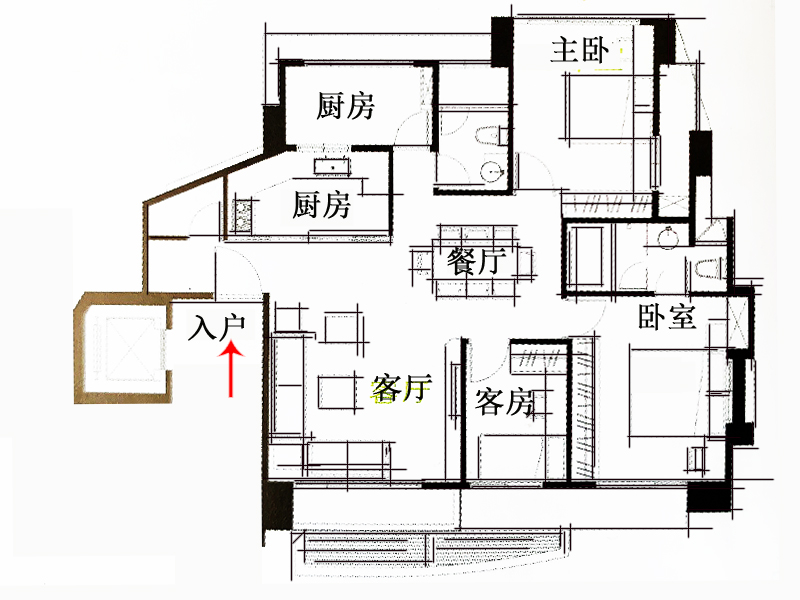室内户型优化破解思路,户型缺角怎样破解