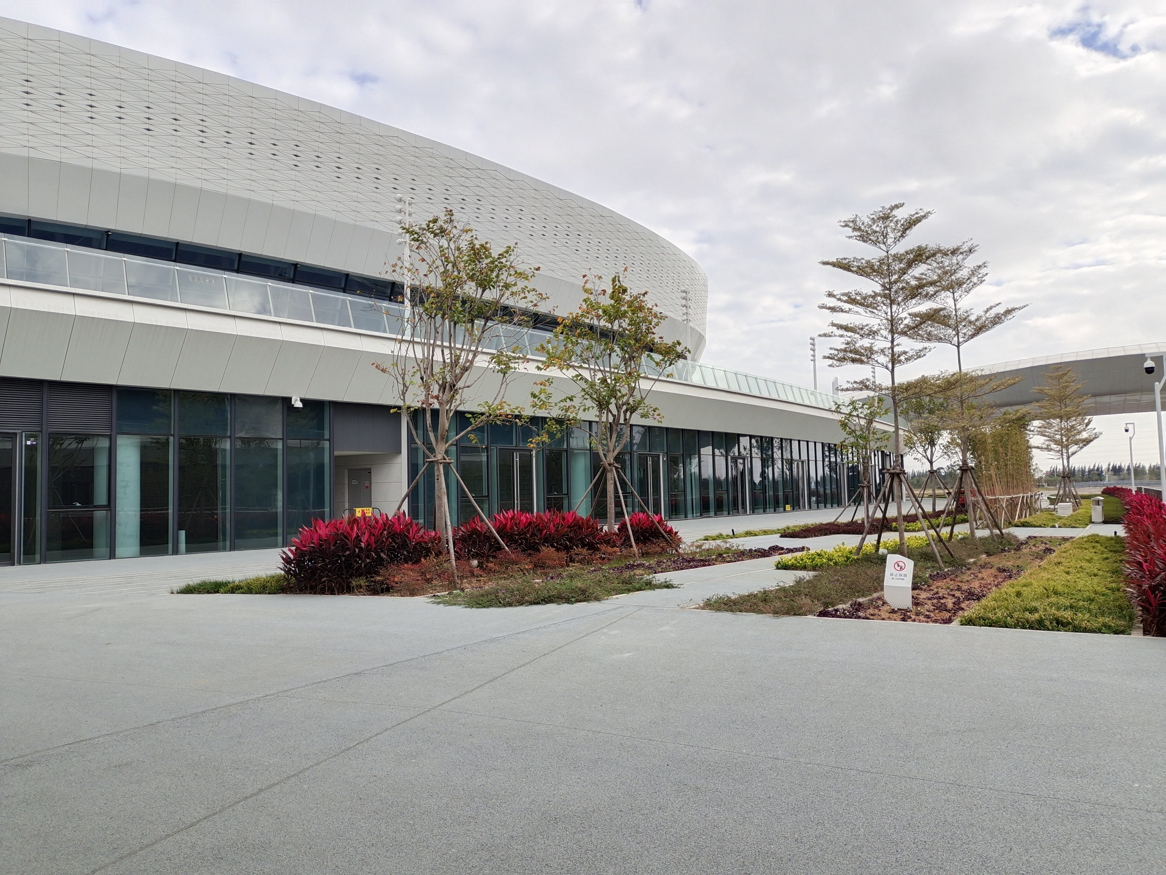 晋江市第二体育中心参观,晋江市第二体育馆全景