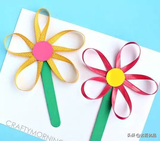 八折团花简单又漂亮教程,又简单又好看的美丽花手工彩纸