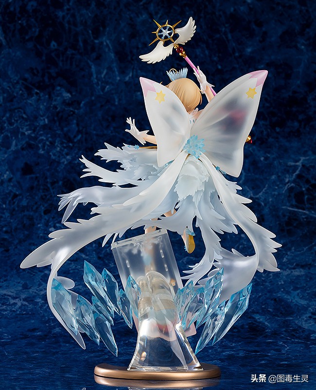 背负翅膀裙带羽毛《魔卡少女樱透明卡牌》木之本樱飞翔装手办