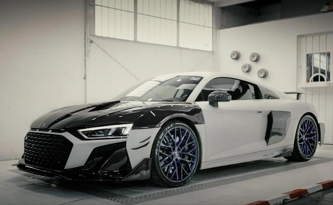 奥迪r8碳纤维车体,碳纤维奥迪r8