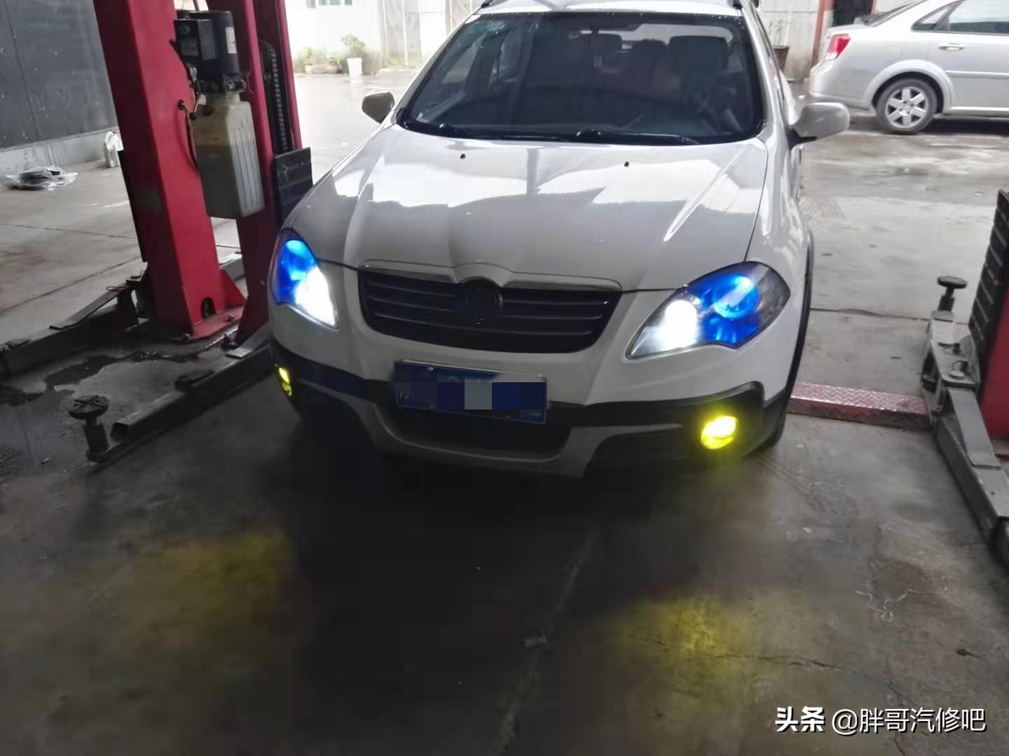 大灯散光不聚光自制透镜,大灯散光且亮度太低