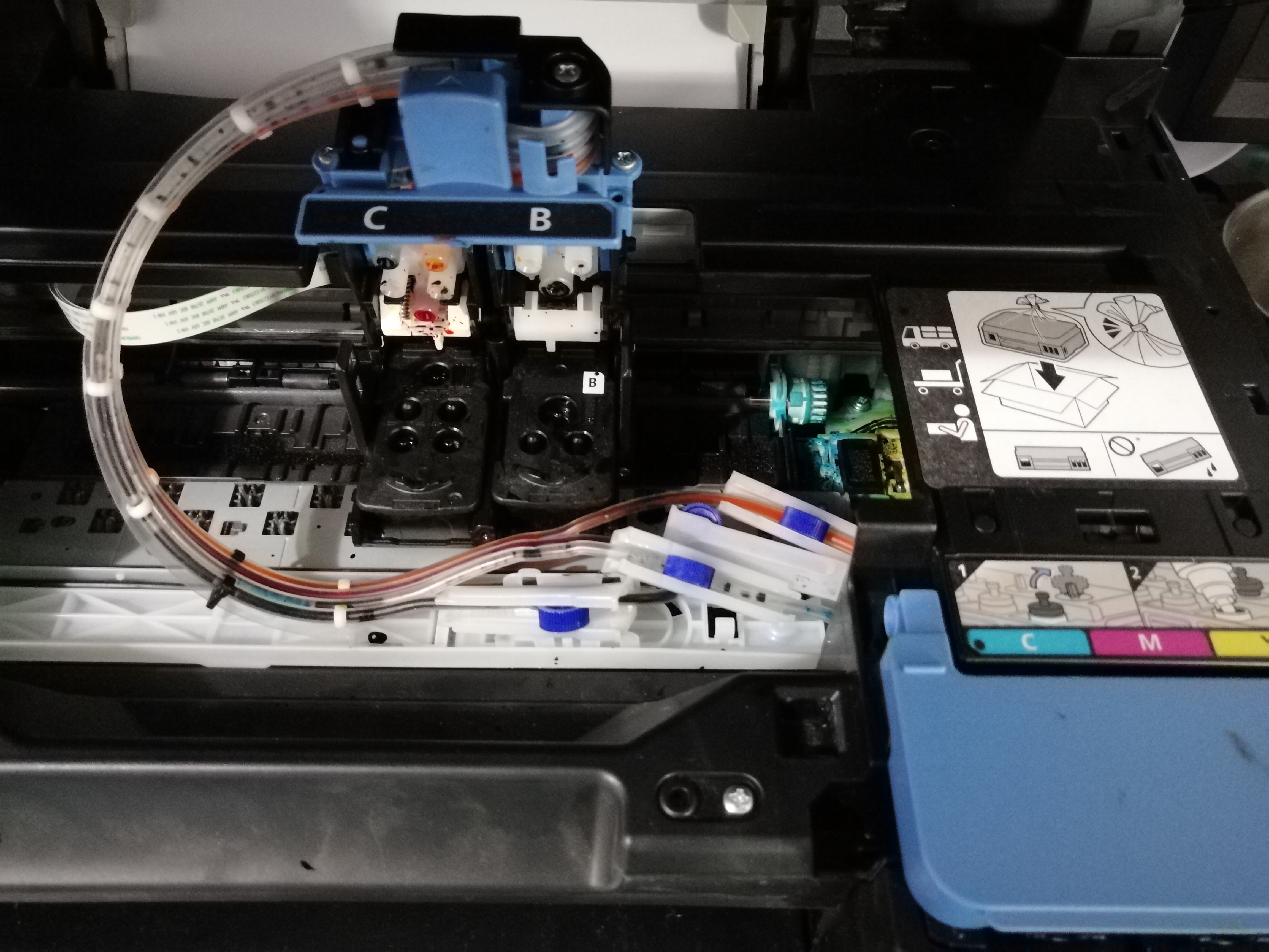 佳能g2800连供管道堵住了,佳能g2810打印机头堵塞怎么办