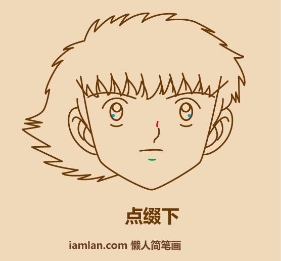 三分钟画出猫小子,足球小子铅笔画图片