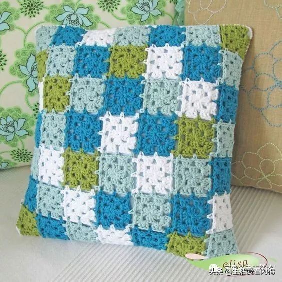 独一无二的抱枕套钩织教程,枕头套毛线钩织教程视频