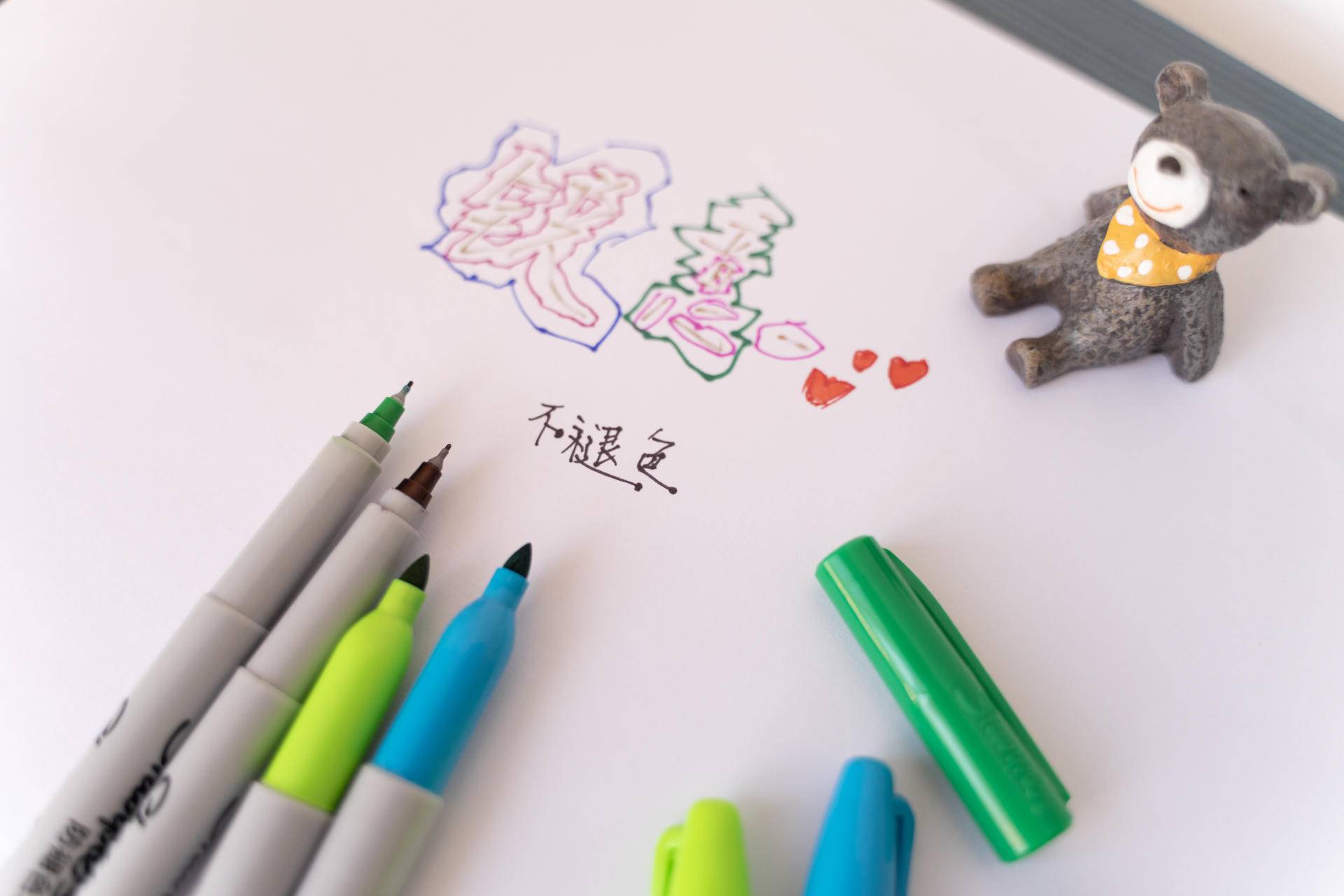 光顾着玩儿了，看完介绍才知道朋友送的这套马克笔差点被浪费了