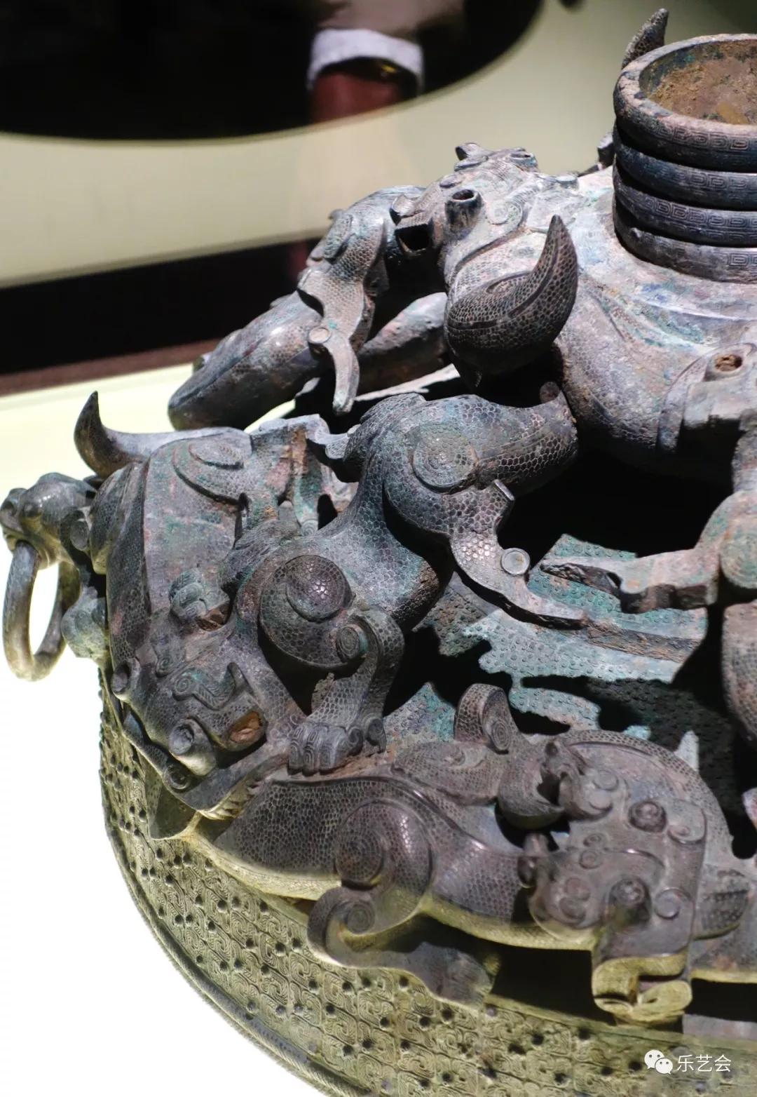 蟠螭纹青铜镜高清,稀见清代四部辑刊影印版