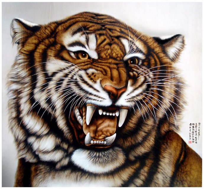 田玉田烙画动物作品欣赏,田玉田烙画多少钱