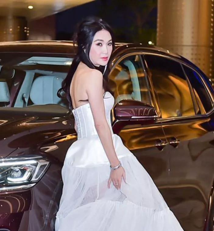 温碧霞戛纳红毯,范冰冰温碧霞两代妲己同台斗艳