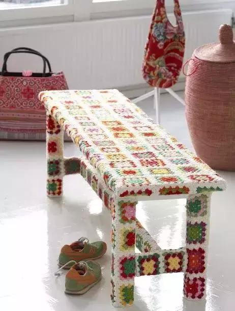 钩针汽车坐垫的编织教程,方形椅子坐垫钩针教程