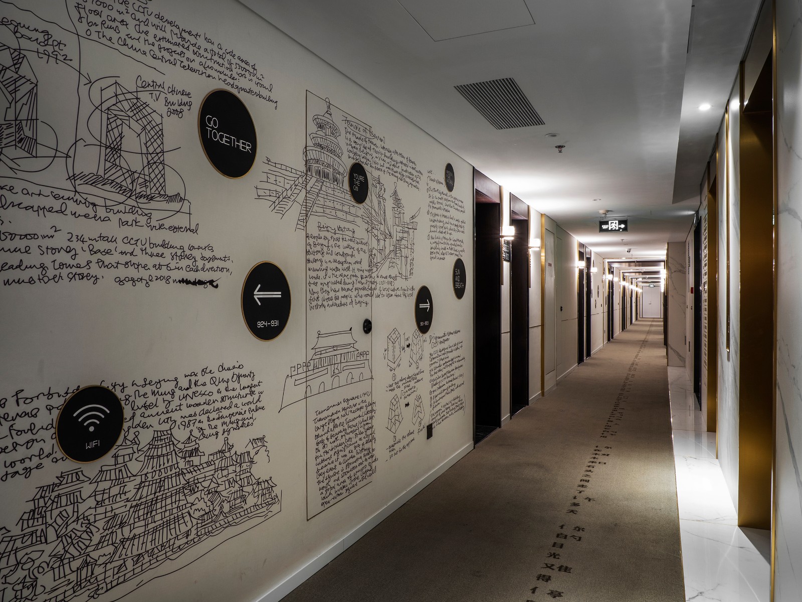 北京酒店3人间两室一厅,酒店三楼设计图