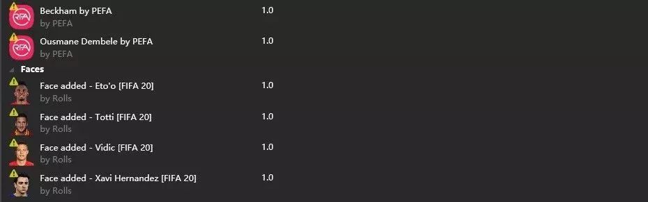 fifa2021更新阵容名单,fifa20能力值更新