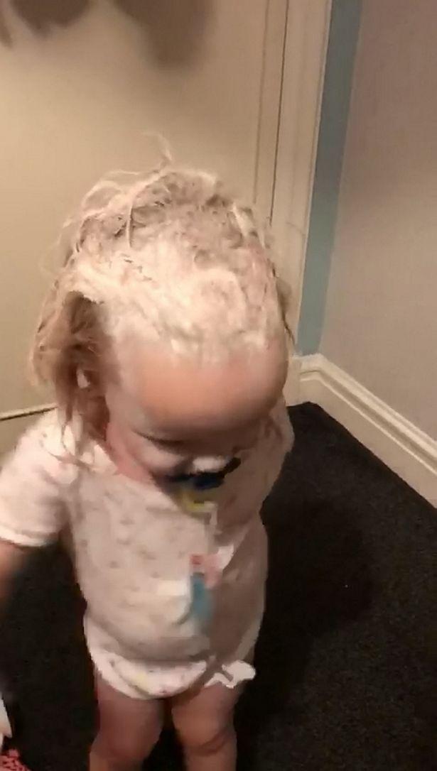 英国两岁三胞胎,用护肤霜给家里装修,淘气笑倒妈妈