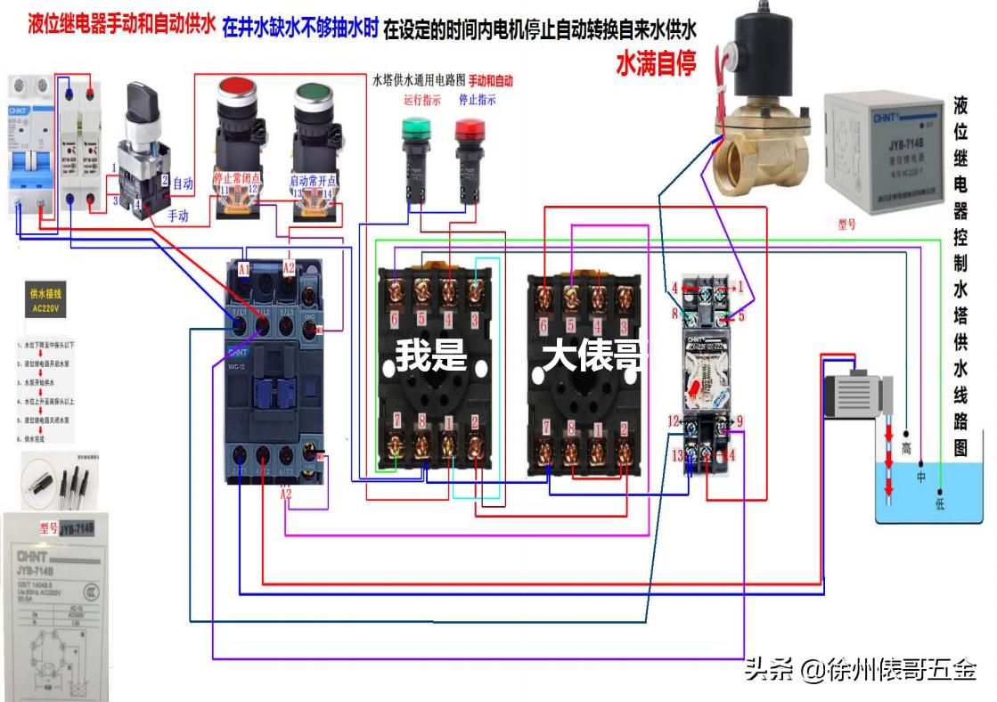 电工电路接线彩图下载,零基础电工彩图实物接线图