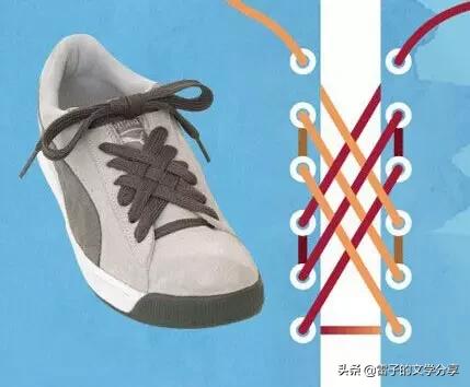 30-40岁男士商务鞋子系鞋带款白色,多看几遍就能学会的个性鞋带系法