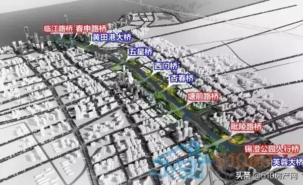 江阴一江一河规划图,航拍江阴一江一河