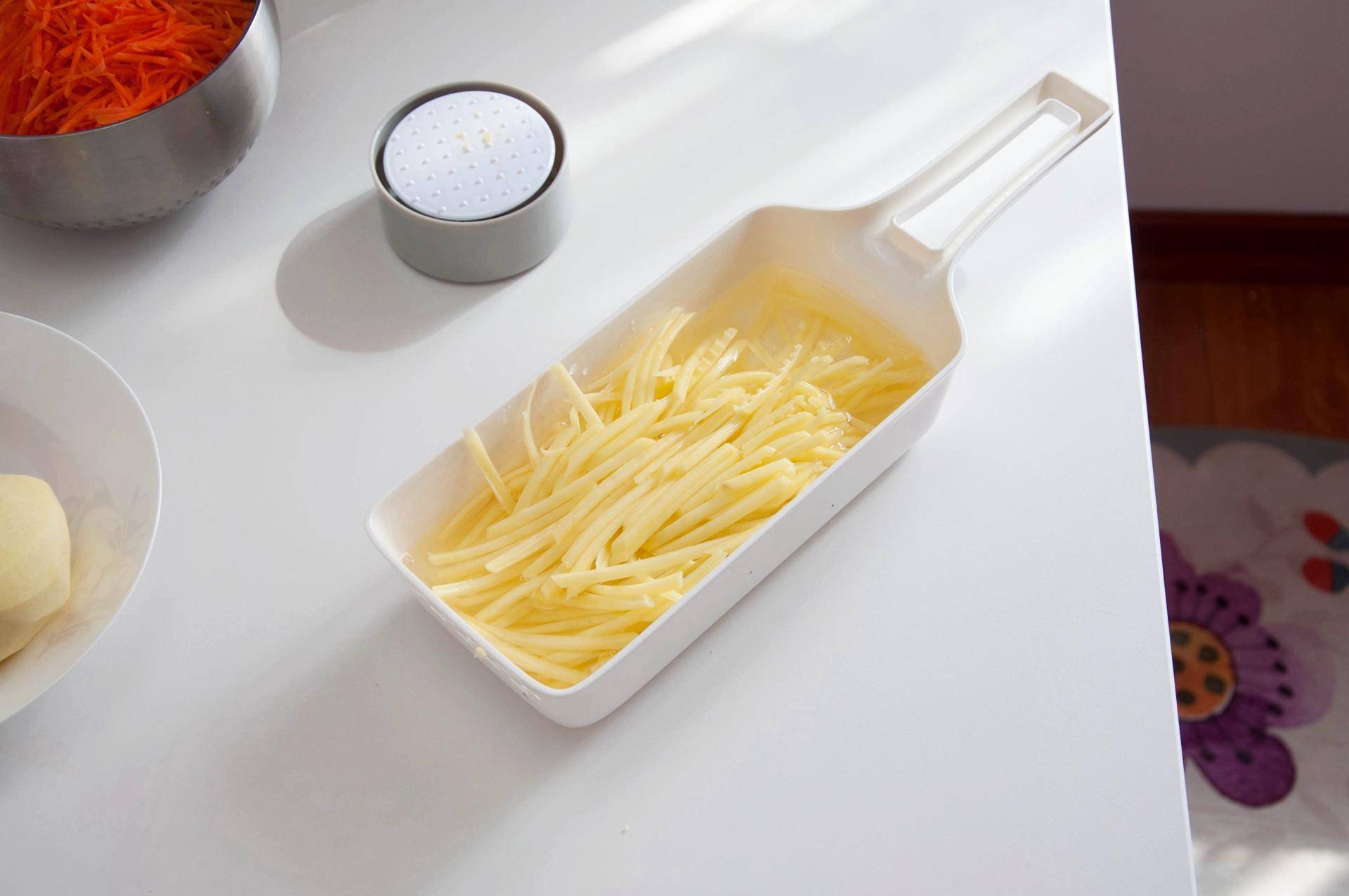 多功能切菜器厨房必备好物推荐,多功能不锈钢双面切菜板