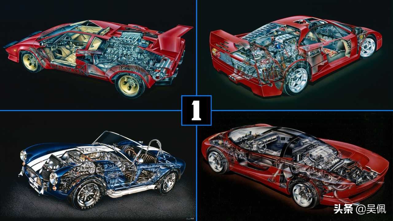 看完DavidKimble的汽车解剖图，你才会知道什么叫艺术大师
