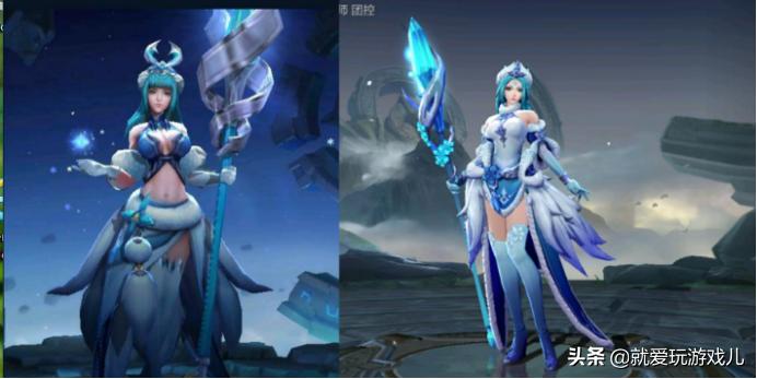 王者荣耀旧版本的女英雄模型,王者荣耀新旧女英雄模型对比