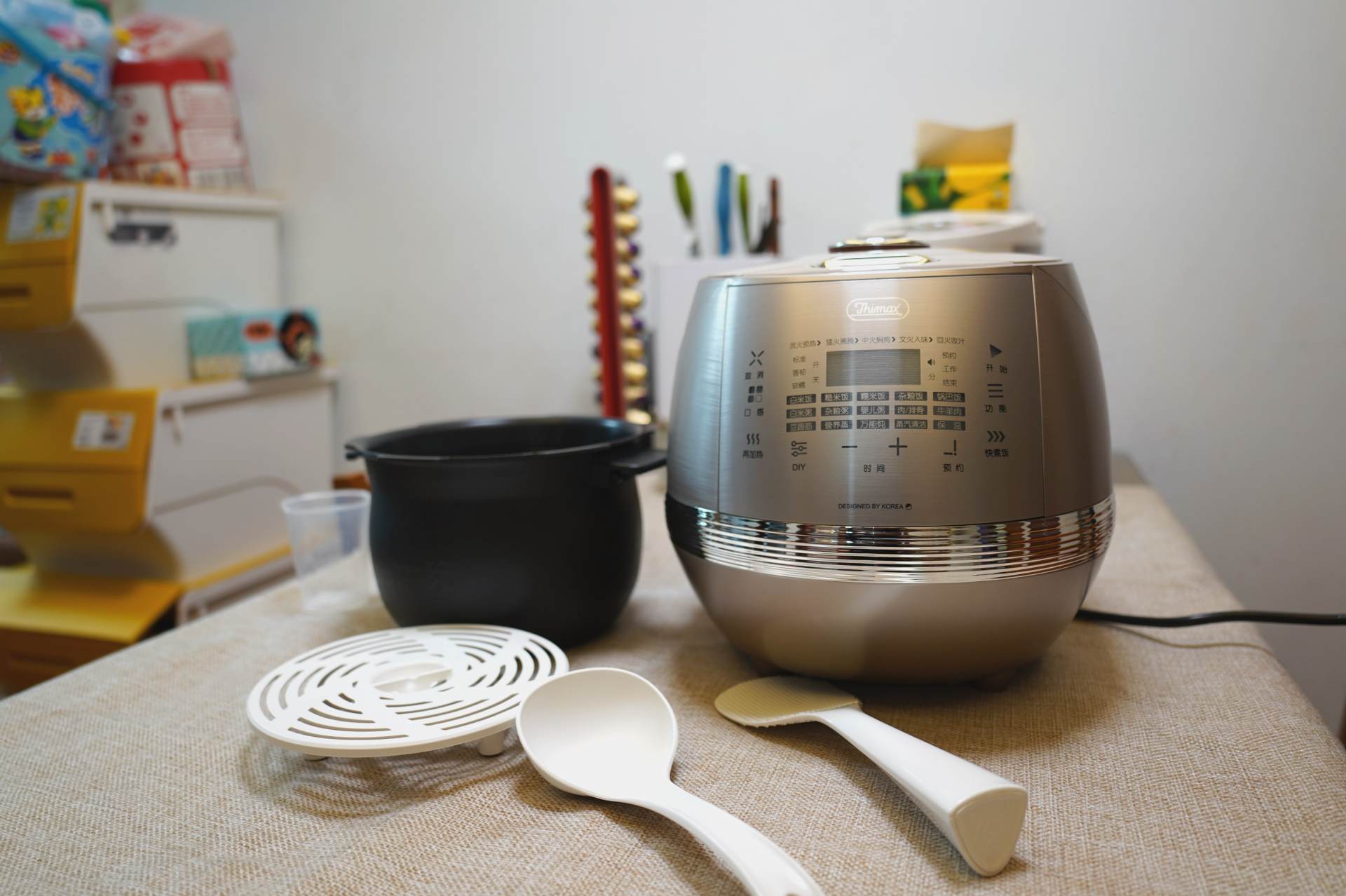 蔗浆菰米饭，蒟酱露葵羹。膳美师IH水光米饭压力电饭煲