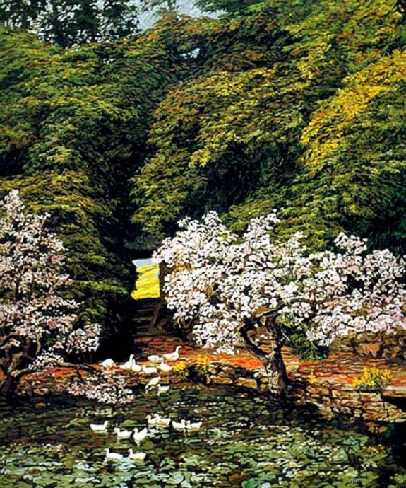 何冠林油画作品大全,何冠霖油画高清大图