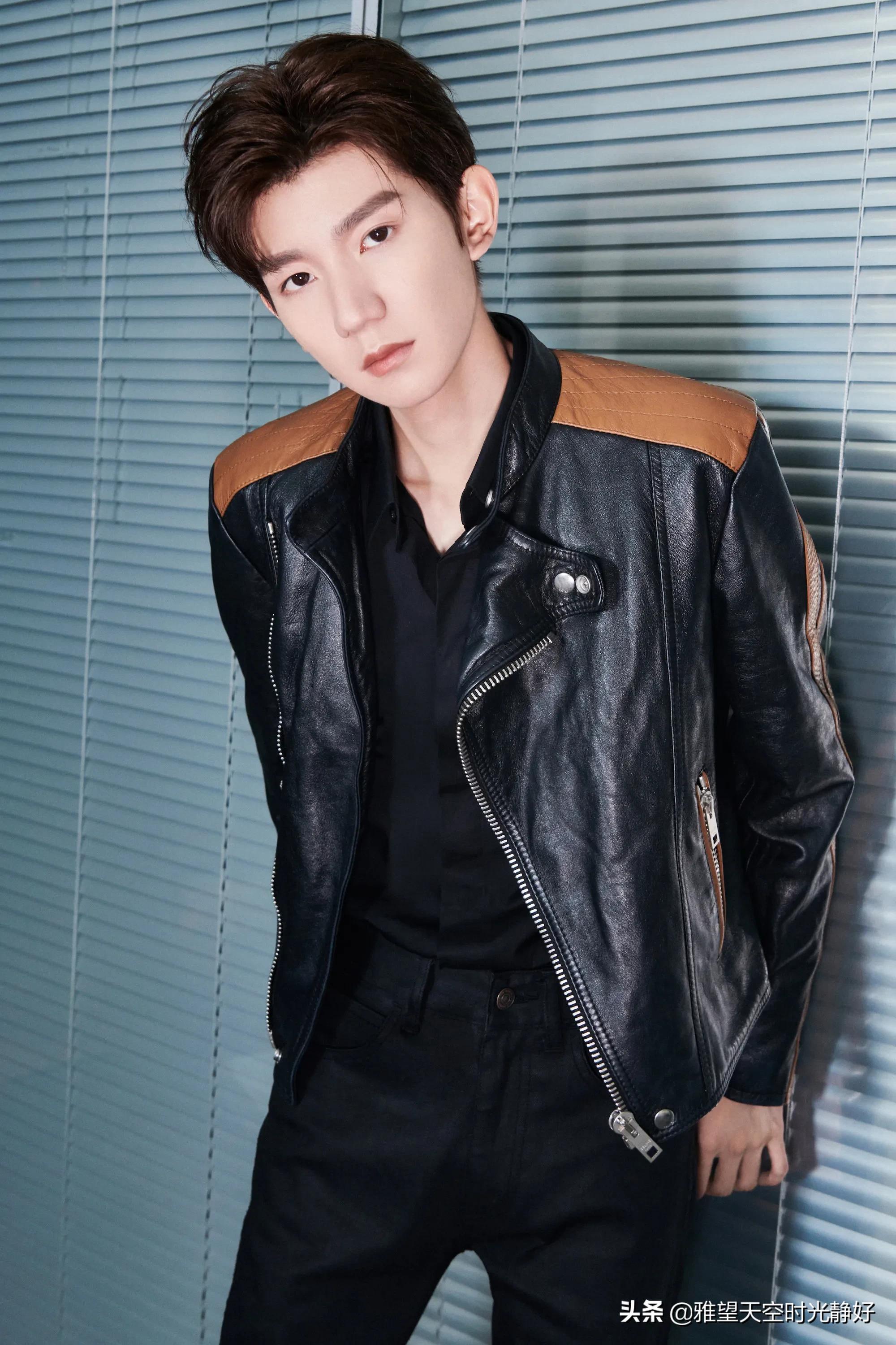 秋冬男星皮衣穿搭,男明星皮衣外套搭配