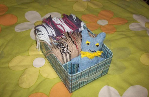 旧物改造用纸箱改造成收纳盒,牛奶盒废物改造玩具收纳盒