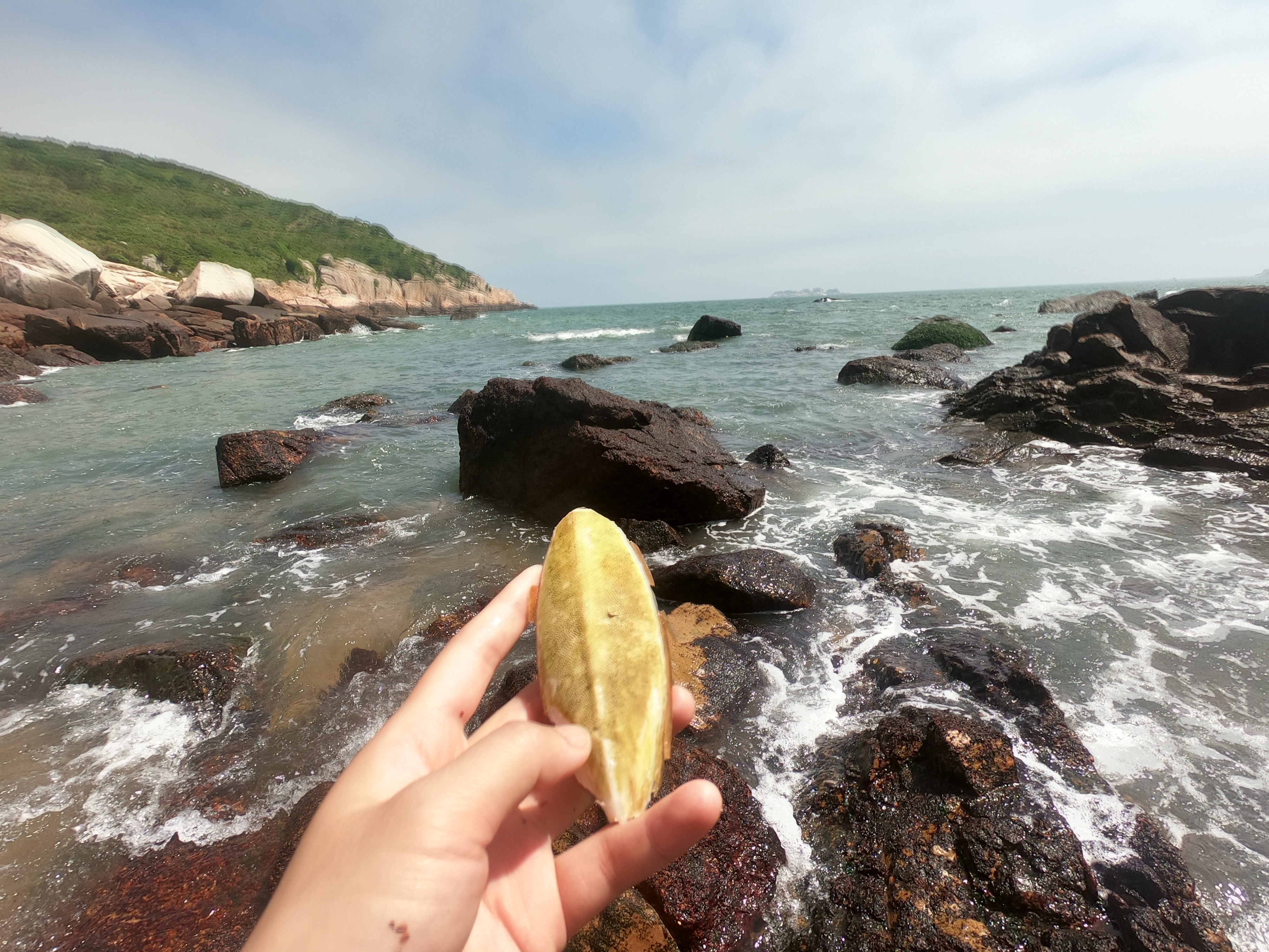 夕阳下美丽的东极岛,东极岛岛屿