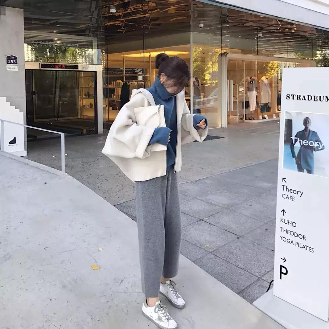 60-70岁高档奶奶装阔腿裤,最流行的奶奶裤人手必备一条