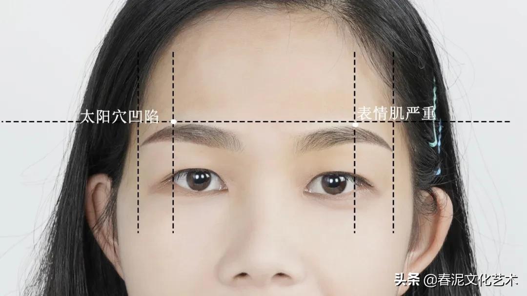 太阳穴凹陷绣什么样的眉型,方脸太阳穴凹陷适合的眉形